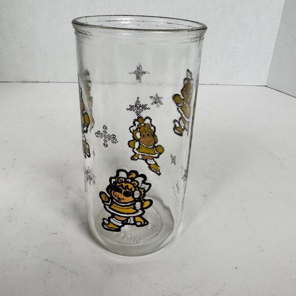 Vintage 1989 Muppets Baby Miss Piggy Drinking Glass Henson Associates - Picture 2 of 9